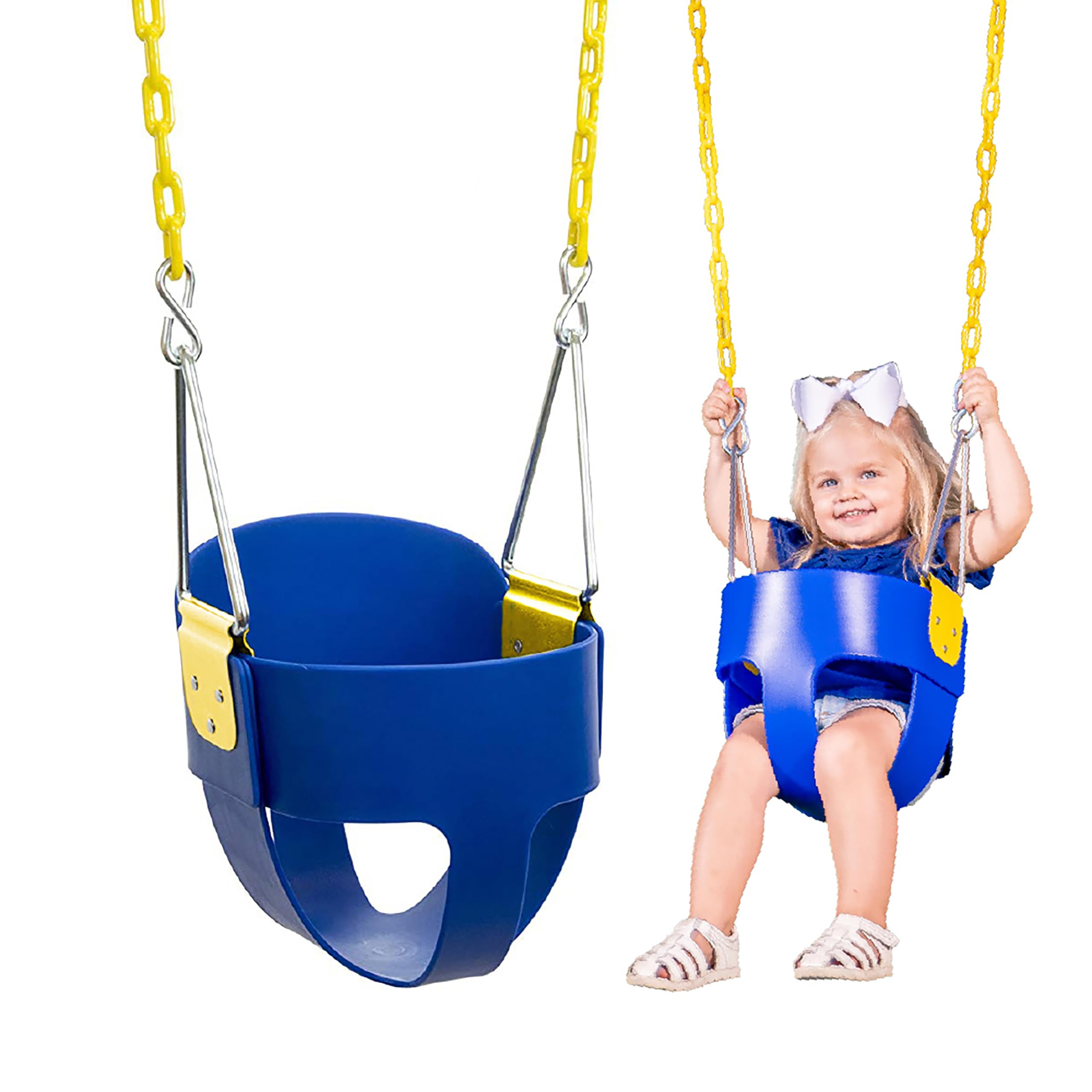 Amazon.com: Squirrel Products High Back Full Bucket Toddler Swing